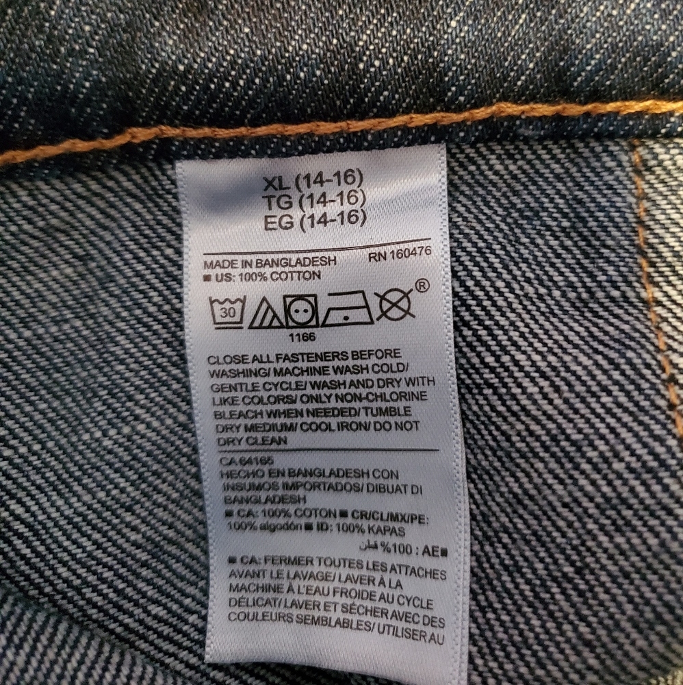 Old Navy High Waisted Snap-Front Jean Skirt Size 14/16 (XL) - Picture 4 of 6